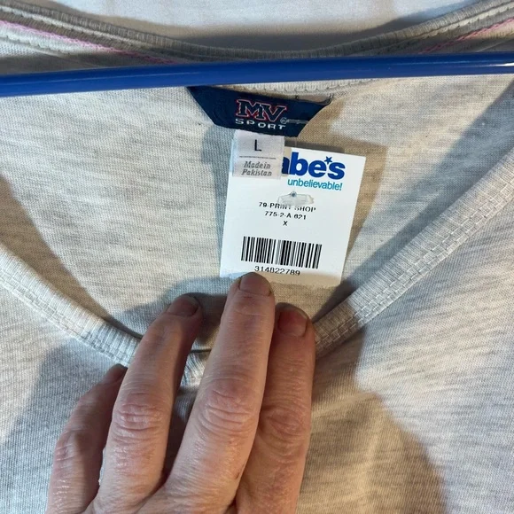 MV Sport Beige V-Neck Shirt - Picture 2 of 3